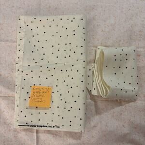 Vtg 1996 Daisy Kingdom Cotton Fabric Country Checkers 44x26" Plus extra Sewing